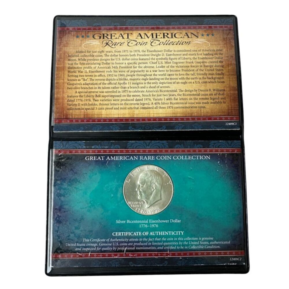 Great American Rare Coin Collection: Silver Bicentennial Eisenhower Dollar